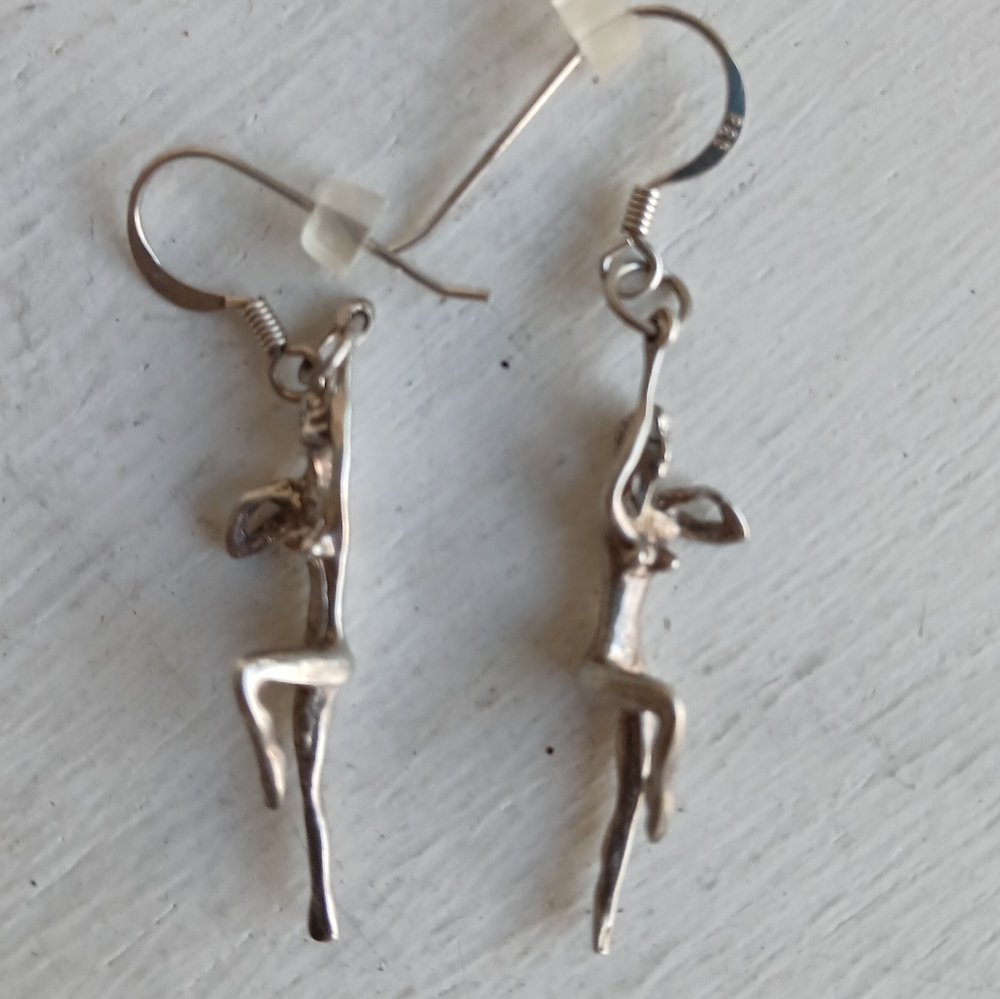 Elegant 925 Silver Dancer Earrings